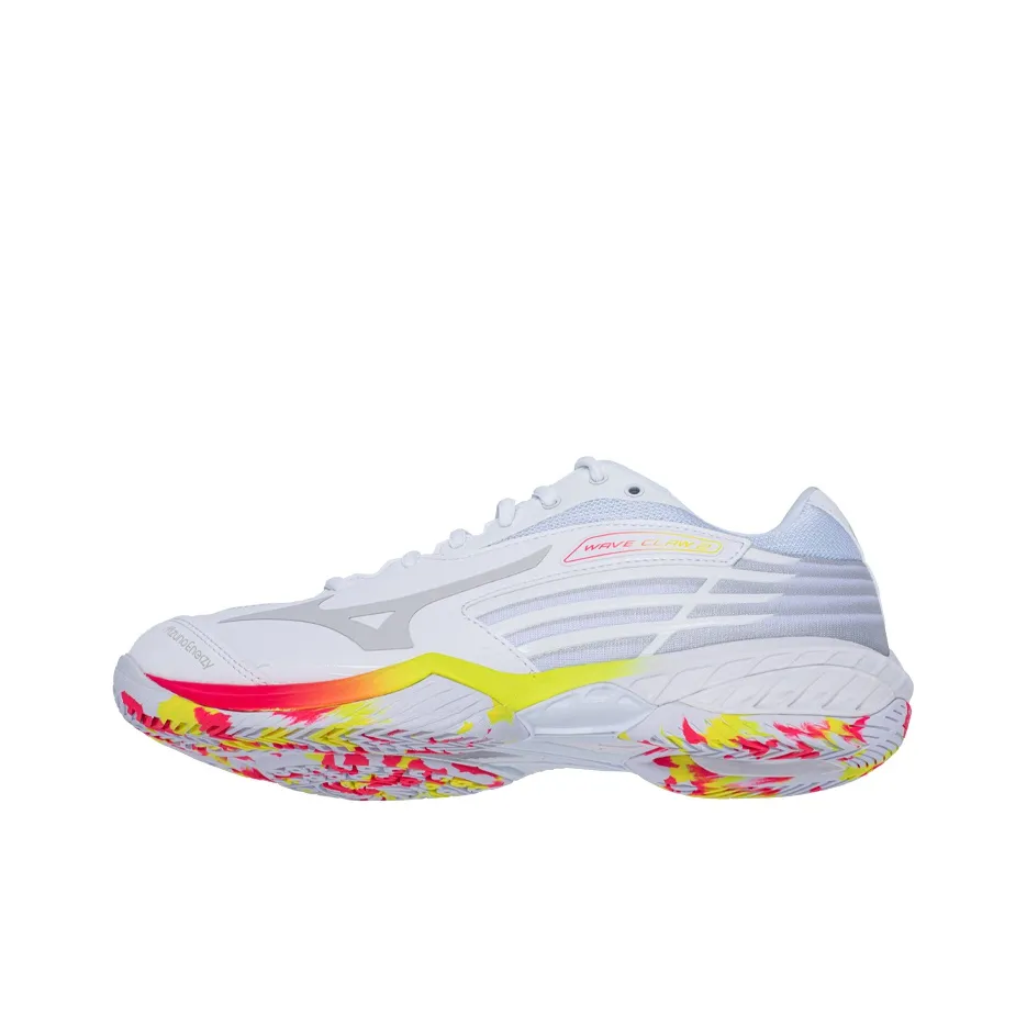 Wave Claw 2 Mizuno 'White Pink Bolt Neon'