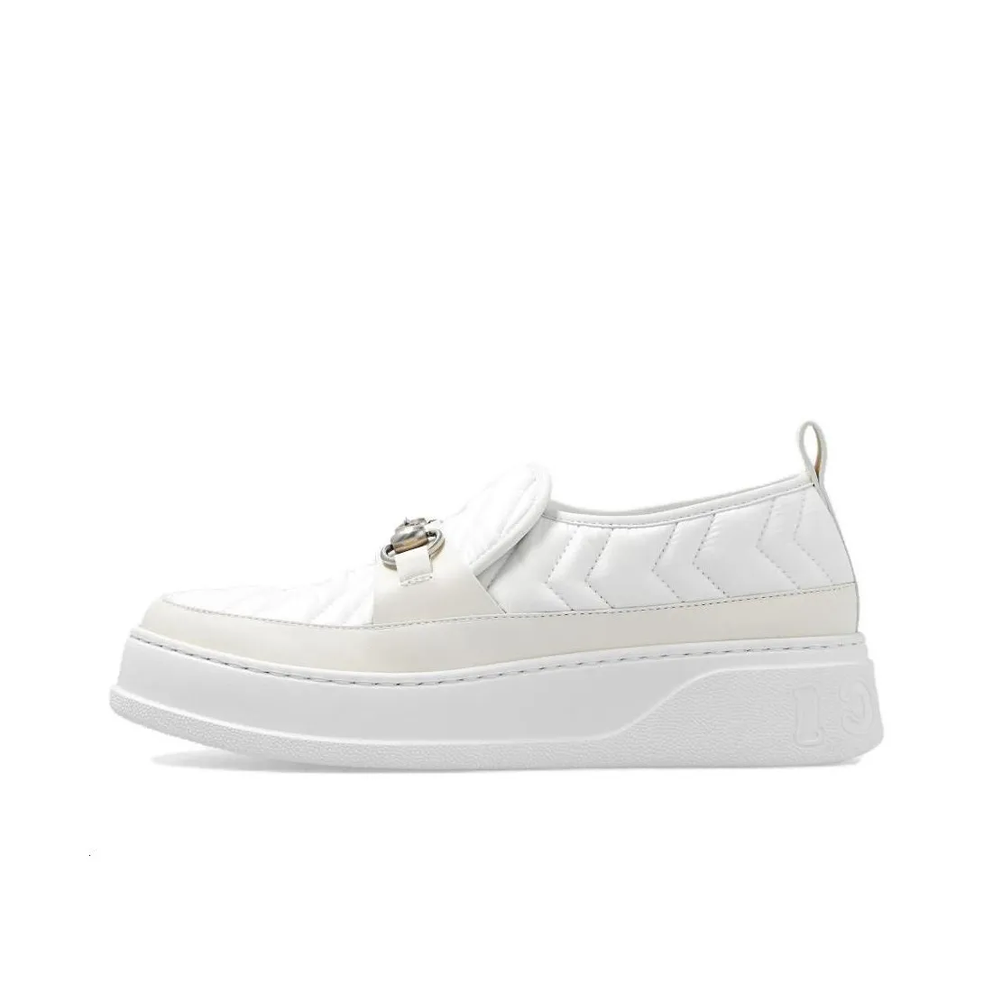 GUCCI Stylish Skateboarding Shoes Women's White