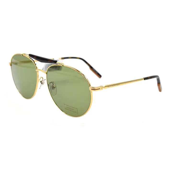 Zegna Сплав Aviator Солнцезащитные очки Мужские Золотые