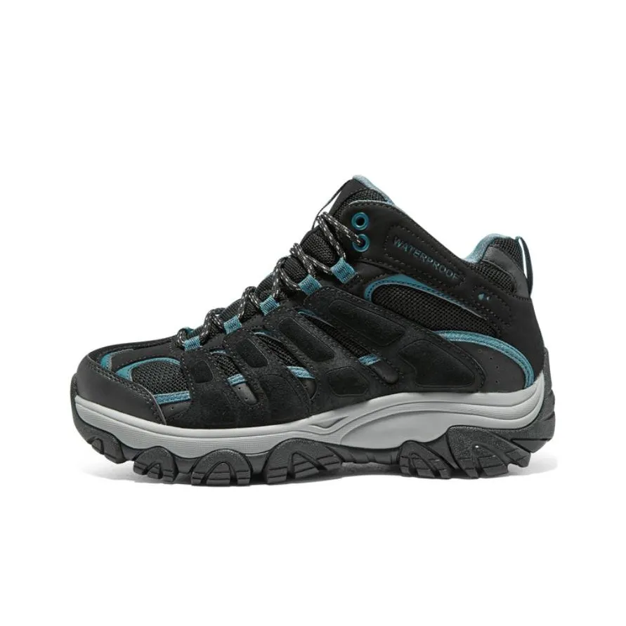 Skechers Go Walk Outdoor Waterproof And Wear resistant Mid Top Outdoor Shoes Women's Black