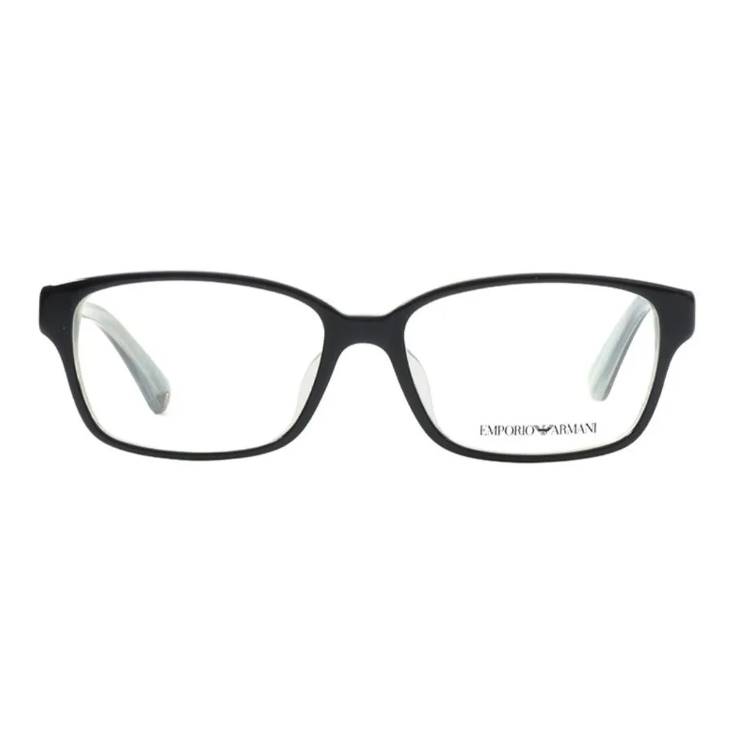 EMPORIO ARMANI Plate Frame Rectangular Eyeglass Frames Women's Black
