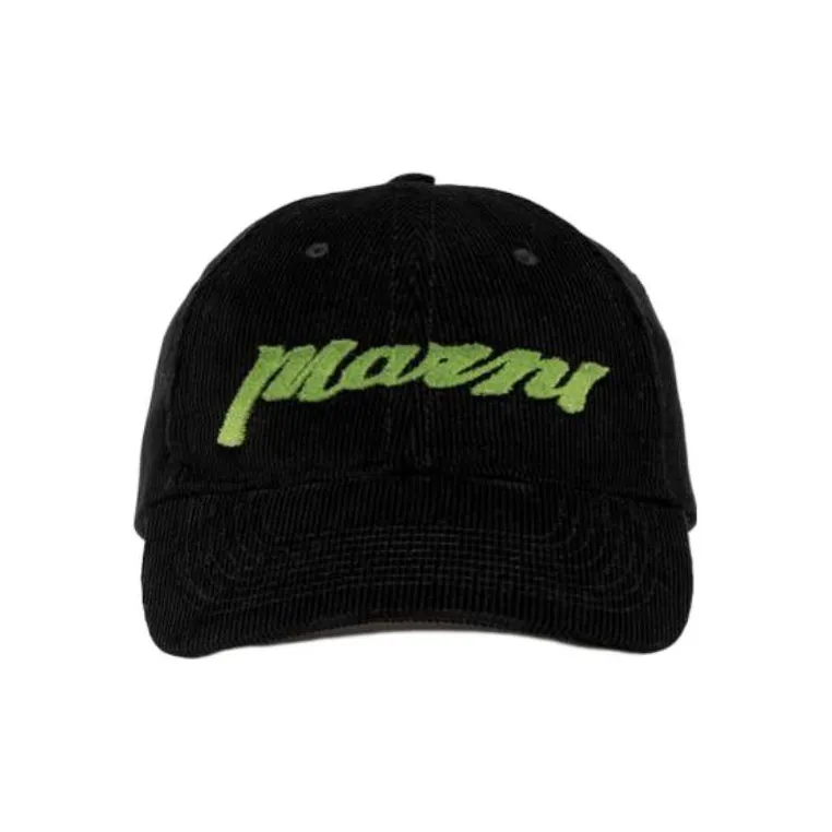 MARNI Cotton Baseball Caps Men's Black