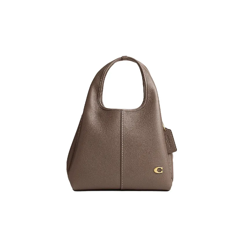 COACH Lana Leather Handbag, Shoulder Bag Women's Taupe