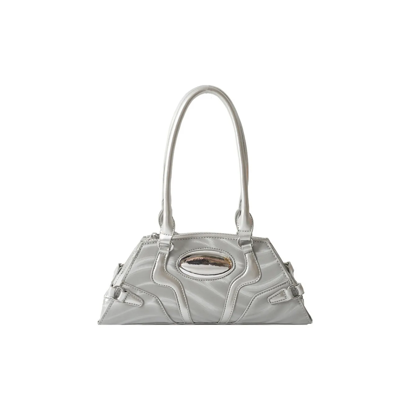 NOMK PU Cortex Small Square Bag, One Shoulder Handbag Regular Women's Multicolor
