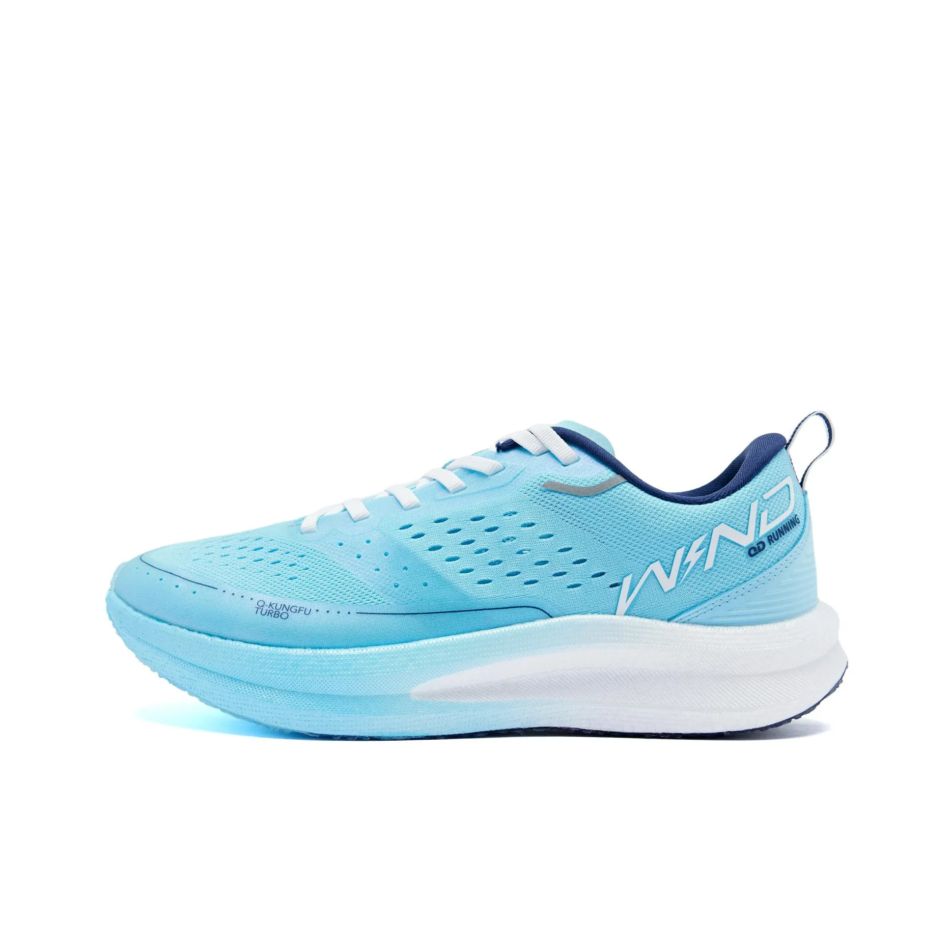 QIAODAN Strong Wind SE   Strong Wind Blowing Shock Absorbers Low Top Casual Running Shoes Men's Blue