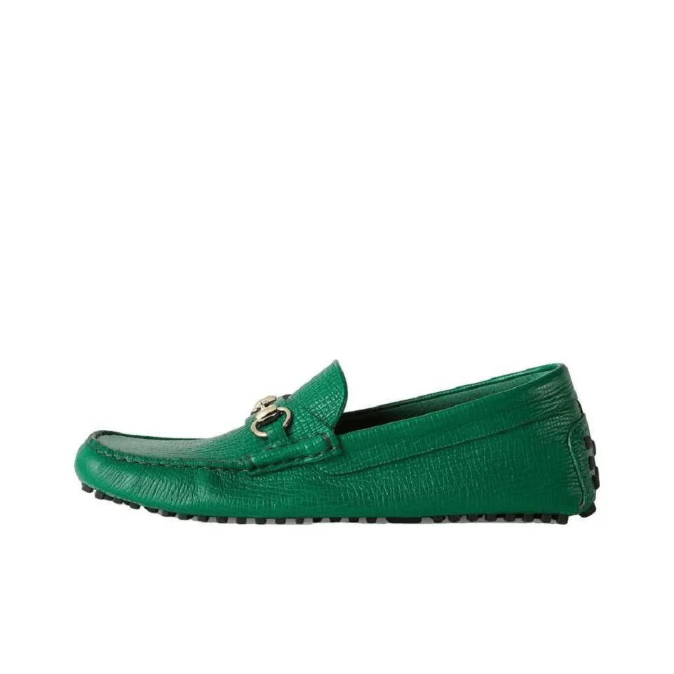 GUCCI Horsebit Casual Shoes Men's Green