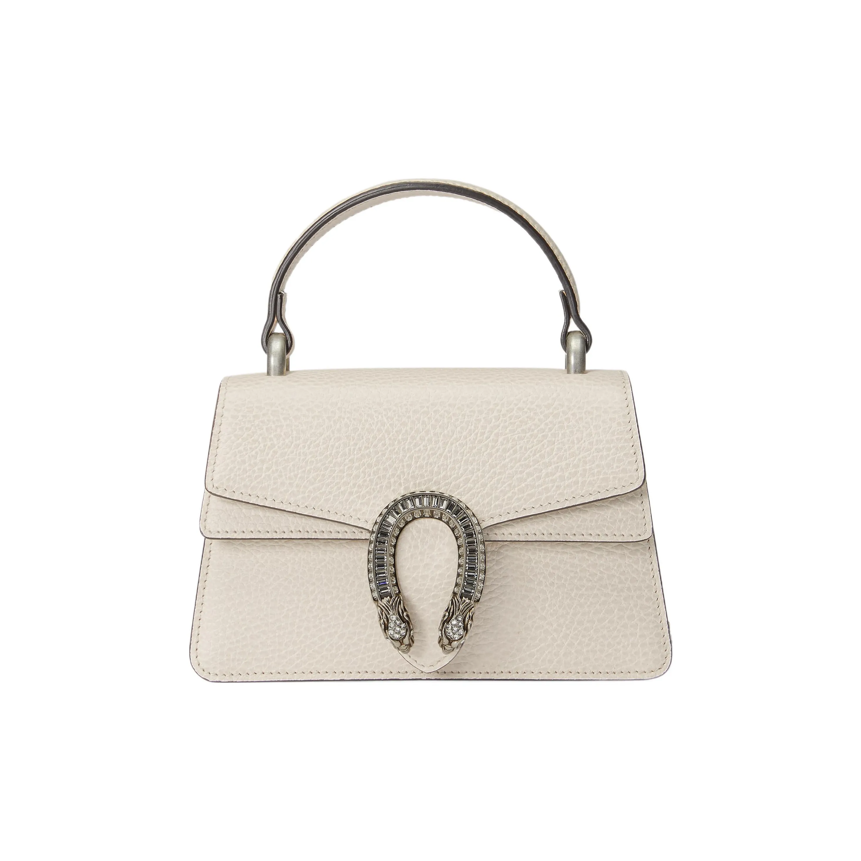 GUCCI Dionysus Leather Shoulder Bag, Crossbody Bag, Handbag Mini Women's White