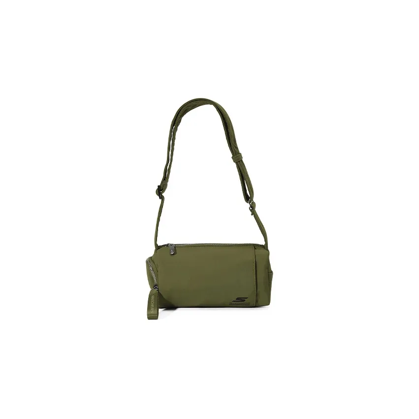 Skechers Ткань Сумка через плечо Сумка на плечо Унисекс Цвет увядшей травы Зеленый