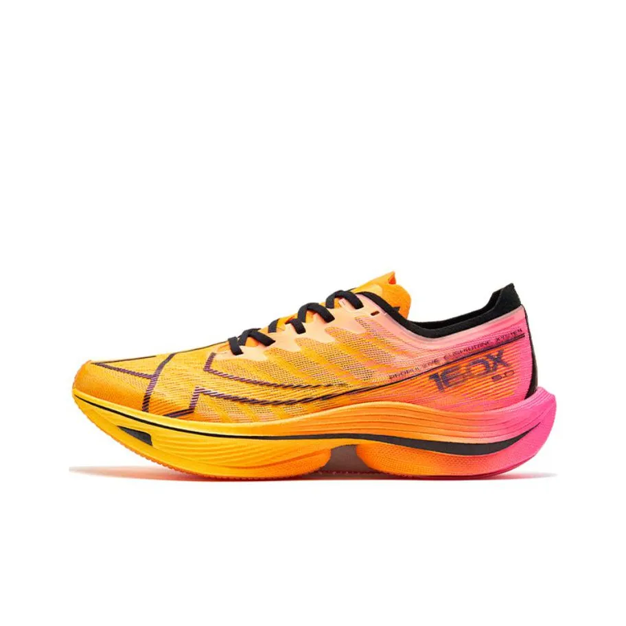 XTEP 160X 5.0 Anti Slip Wear Resistant Low Top Marathon Sprint Running Shoes Men's Orange