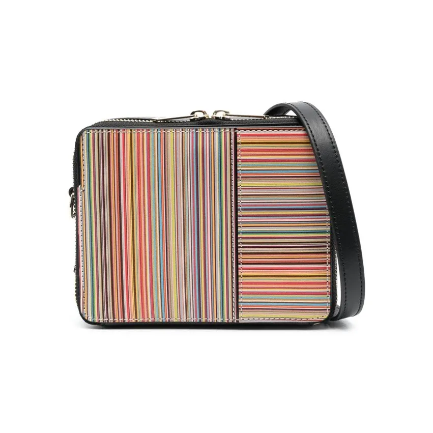 Paul Smith Signature Stripe Leather Crossbody Bag