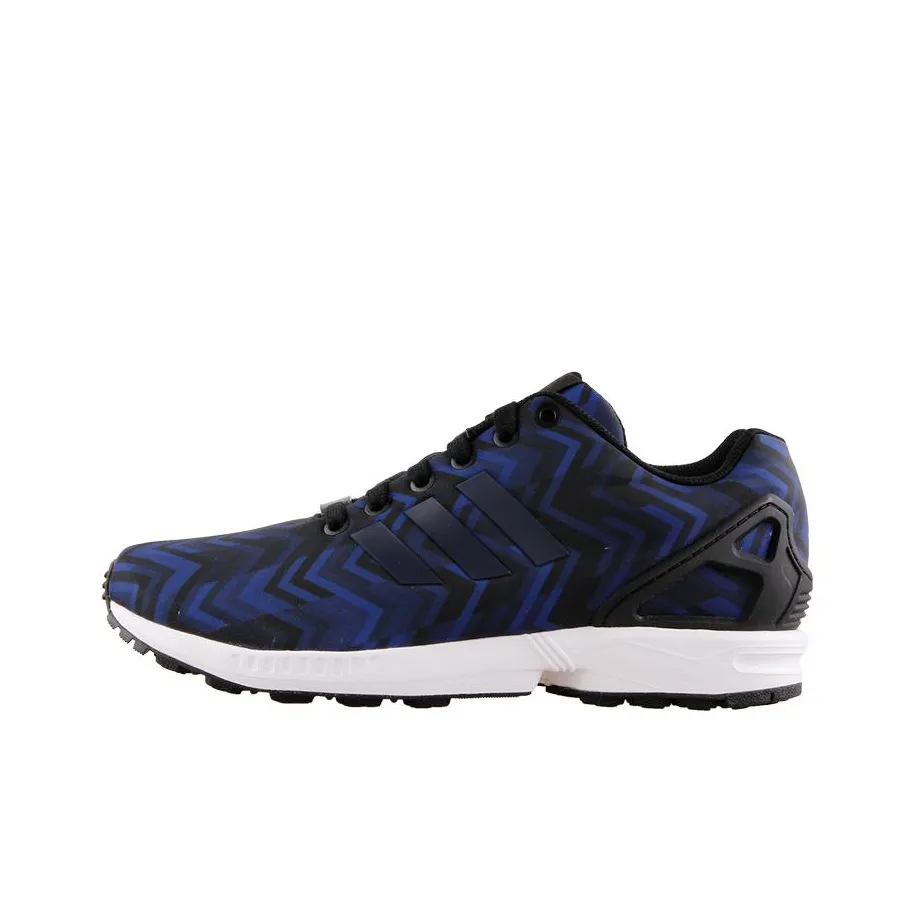 Adidas Originals ZX Flu Shock Absorbers Slip-resistant Abrasion-resistant Low Top Беговые кроссовки Мужские Blue