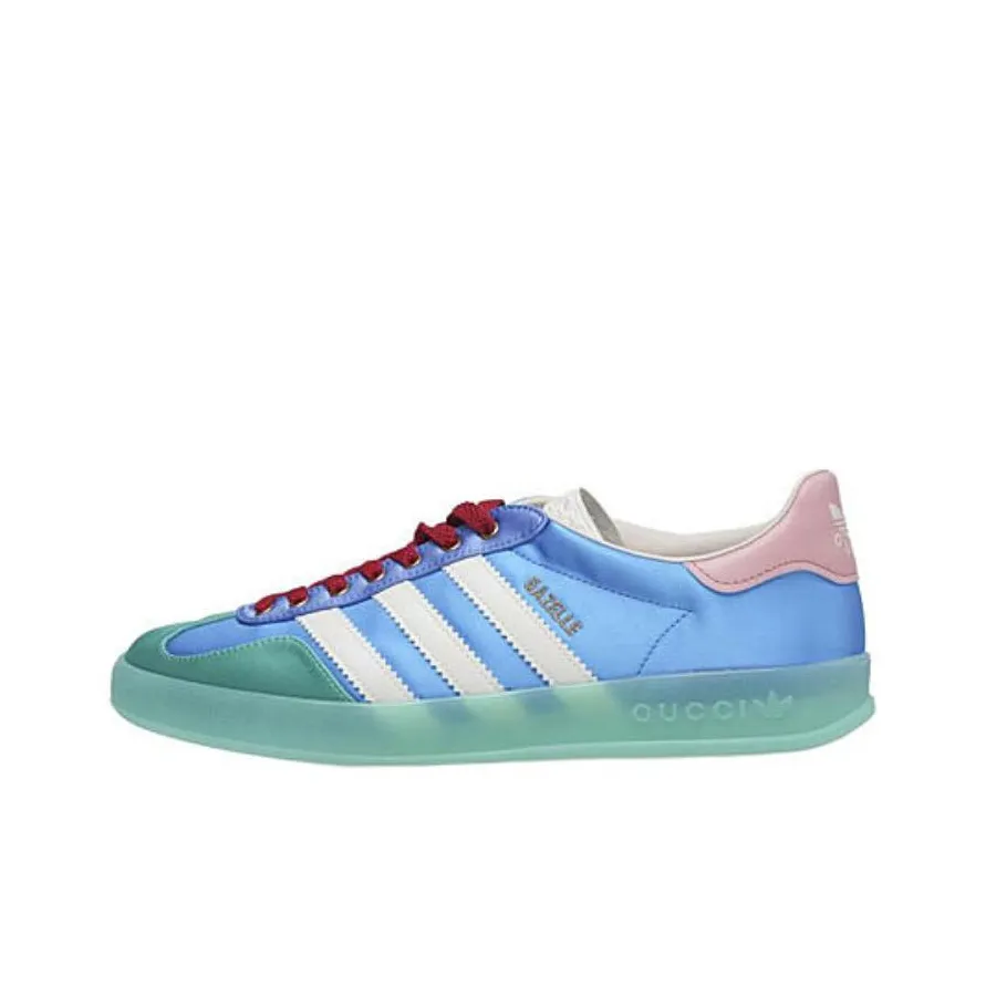 Gazelle Adidas X Gazelle Women's GUCCI 'Light Blue Silk' Women's