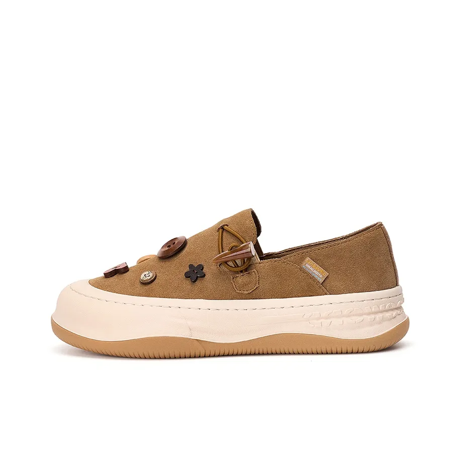 Joy&Mario Loafers Women's Camel/Black/Gray