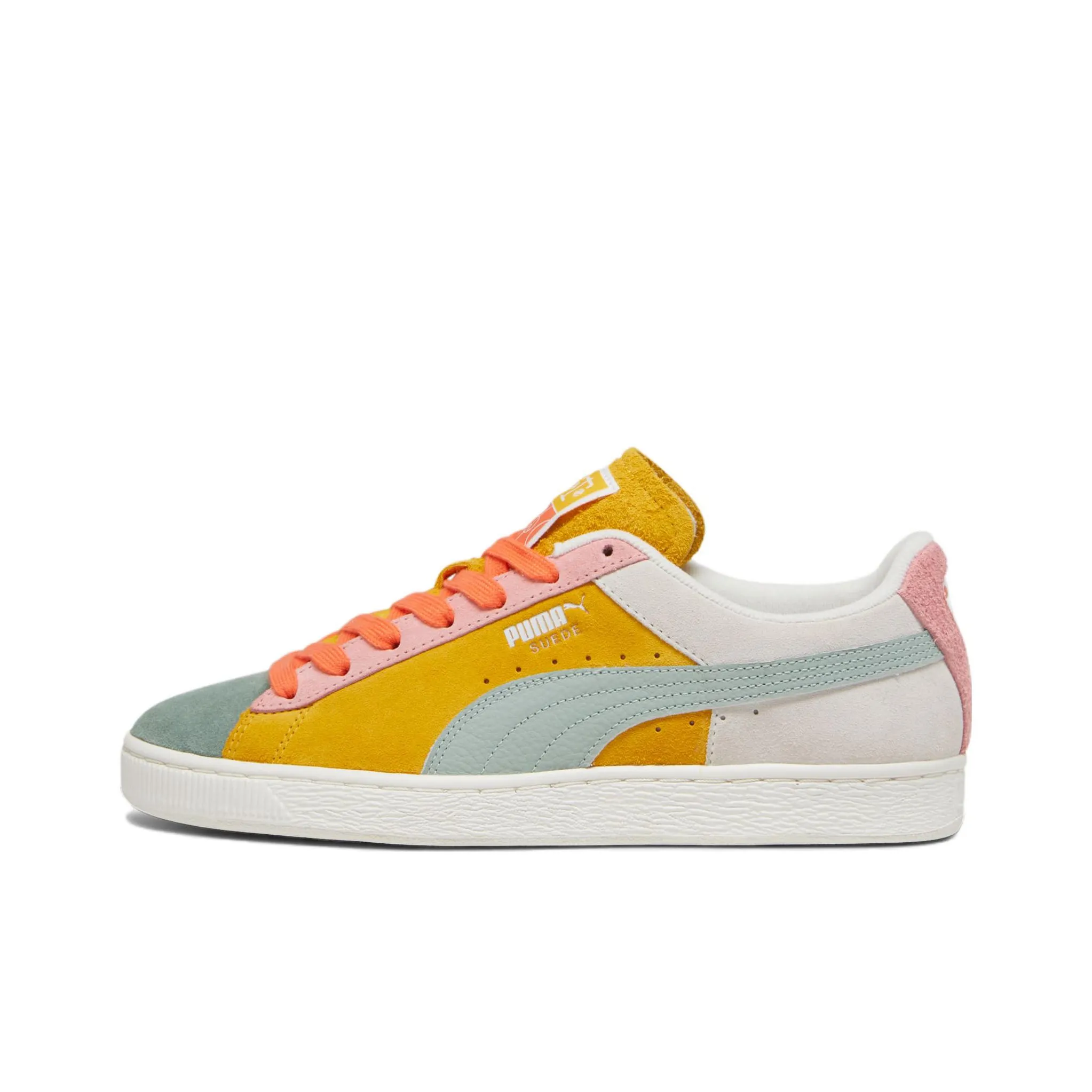 PUMA Icons Of Unity Anti Slip Wear Resistant Low Top Skateboard Shoes Men's Warm White Yellow