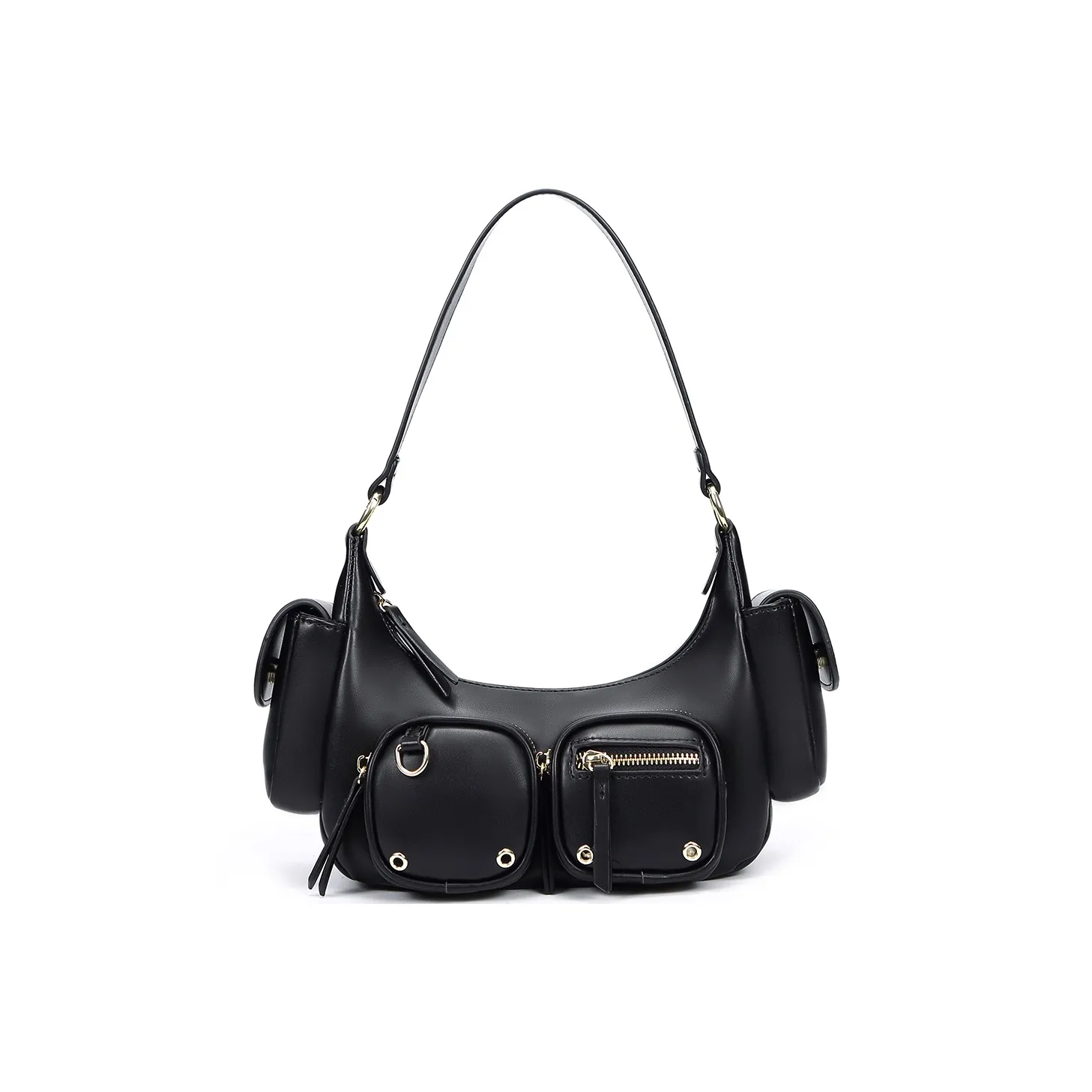 UNITE STAR ПУ (полиуретан) Сумка через плечо Средняя Женская Черная