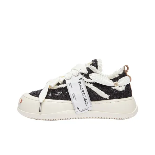 SMILEREPUBLIC Laugh Series Кеды Low Top Черные Унисекс