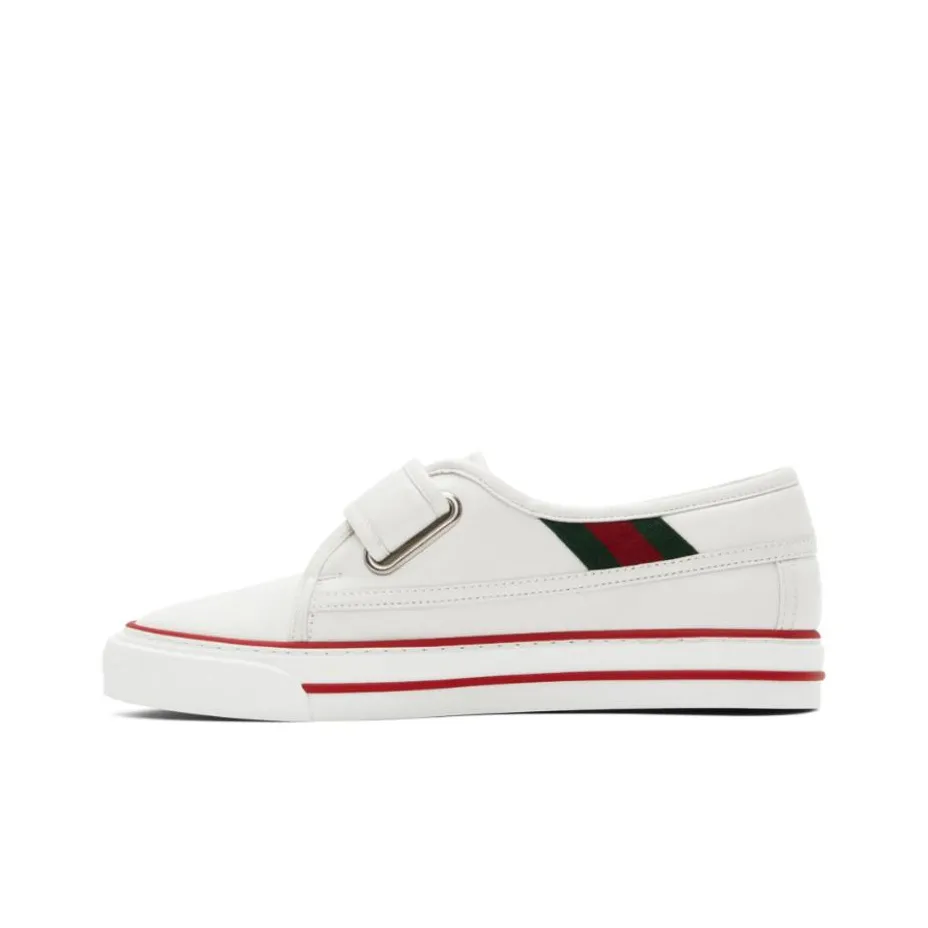 GUCCI Tennis 1977 Low Top Stylish Skateboarding Shoes Men's White