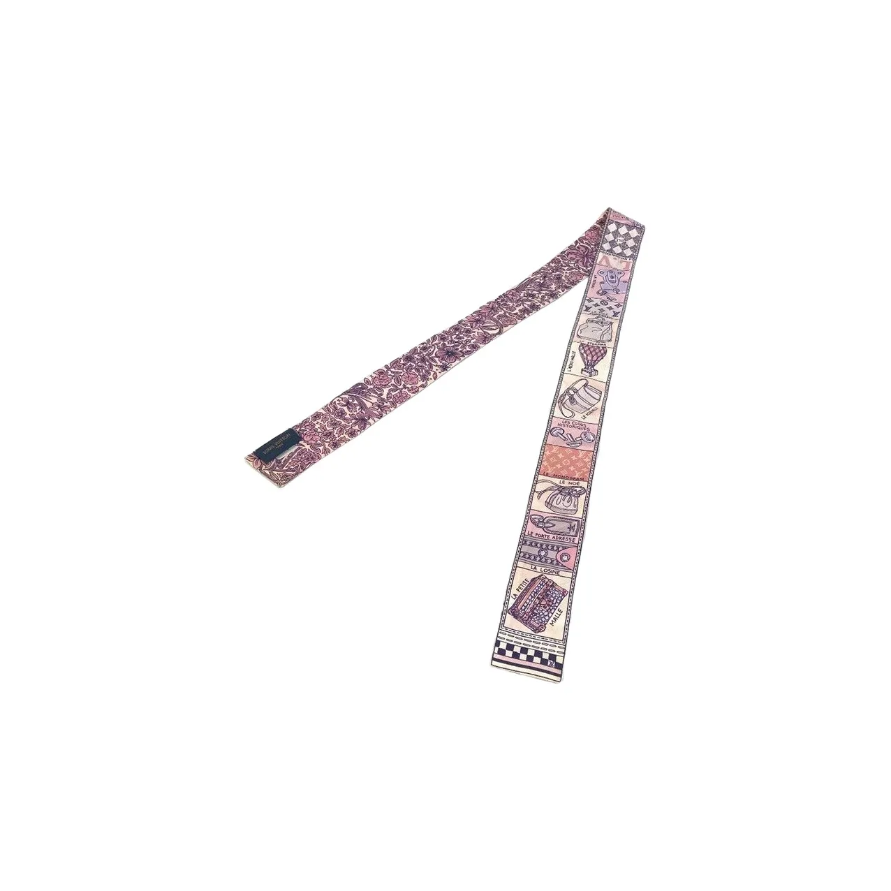 LOUIS VUITTON Louise Шелковые Шарфы Женские Розовый