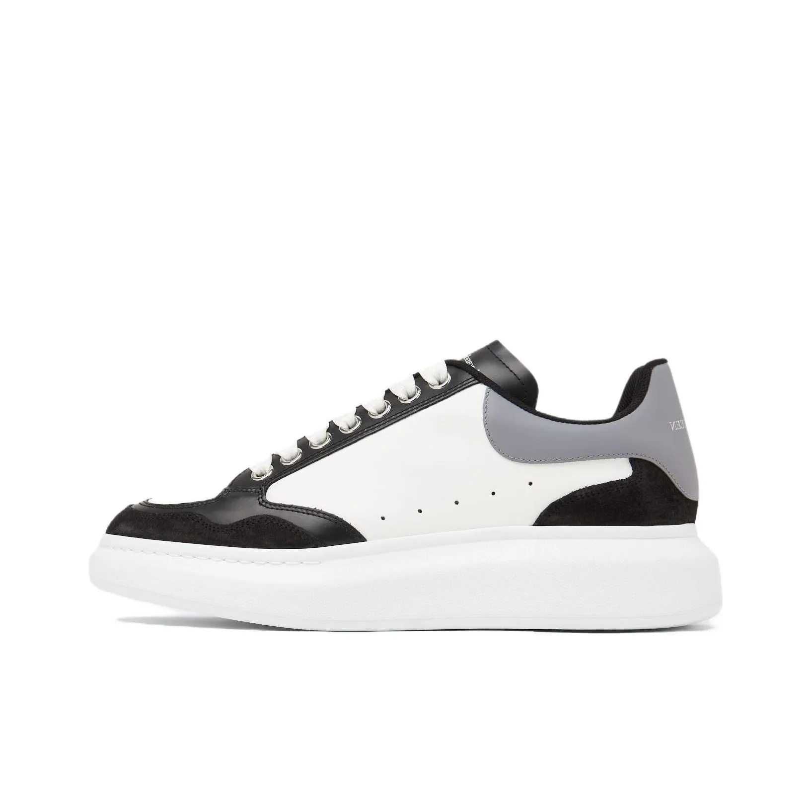 Alexander McQueen Colour Block Low Top Sneakers 'White Grey Black'