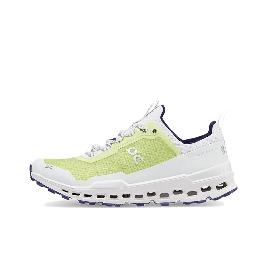 On Cloudultra Амортизаторы Shock Absorbers Противоскользящие Устойчивые к износу Низкий Топ Беговые кроссовки Мужские Белый Желтый