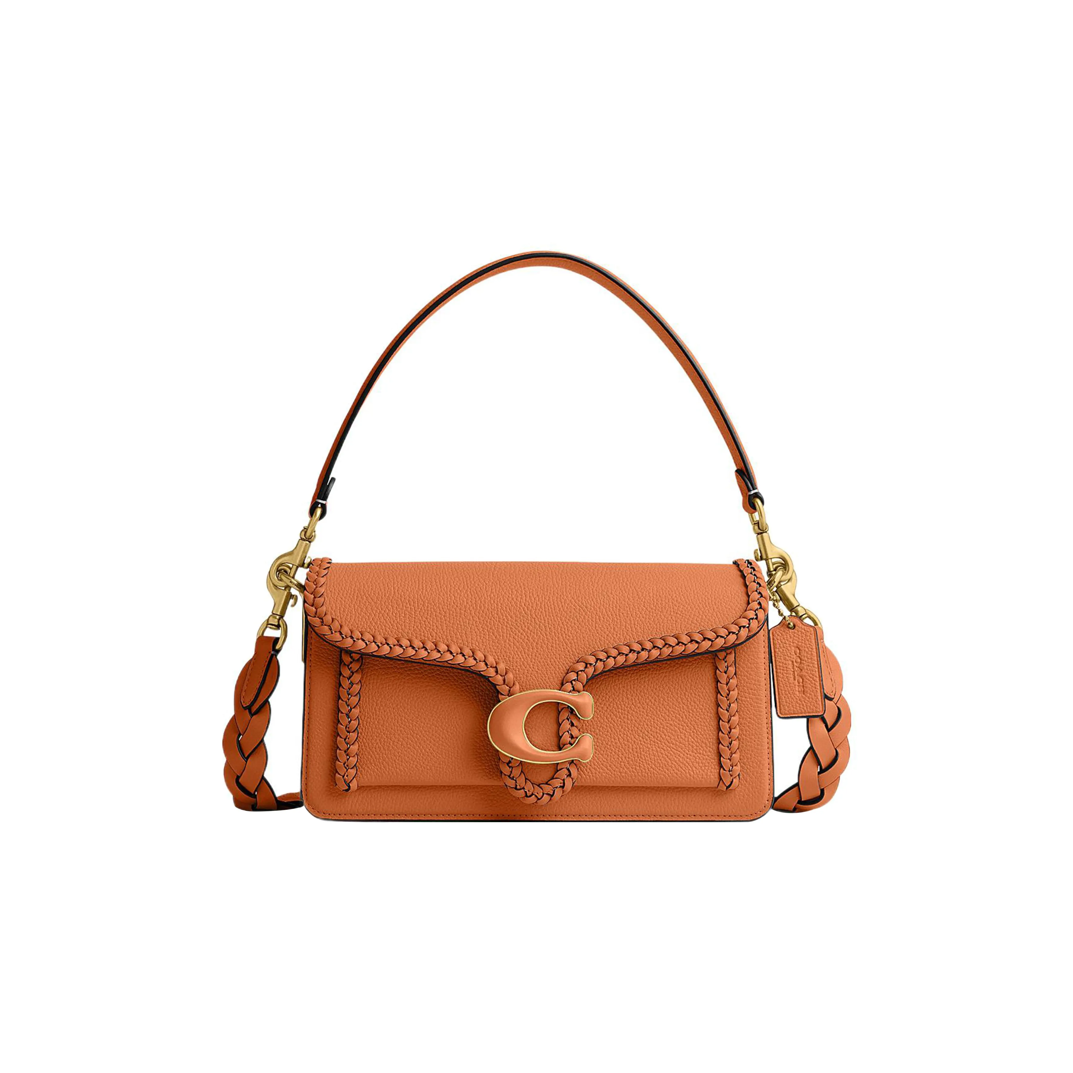 COACH Tabby Коровья кожа Курьерская сумка Сумка Сумка через плечо Женская Апельсин