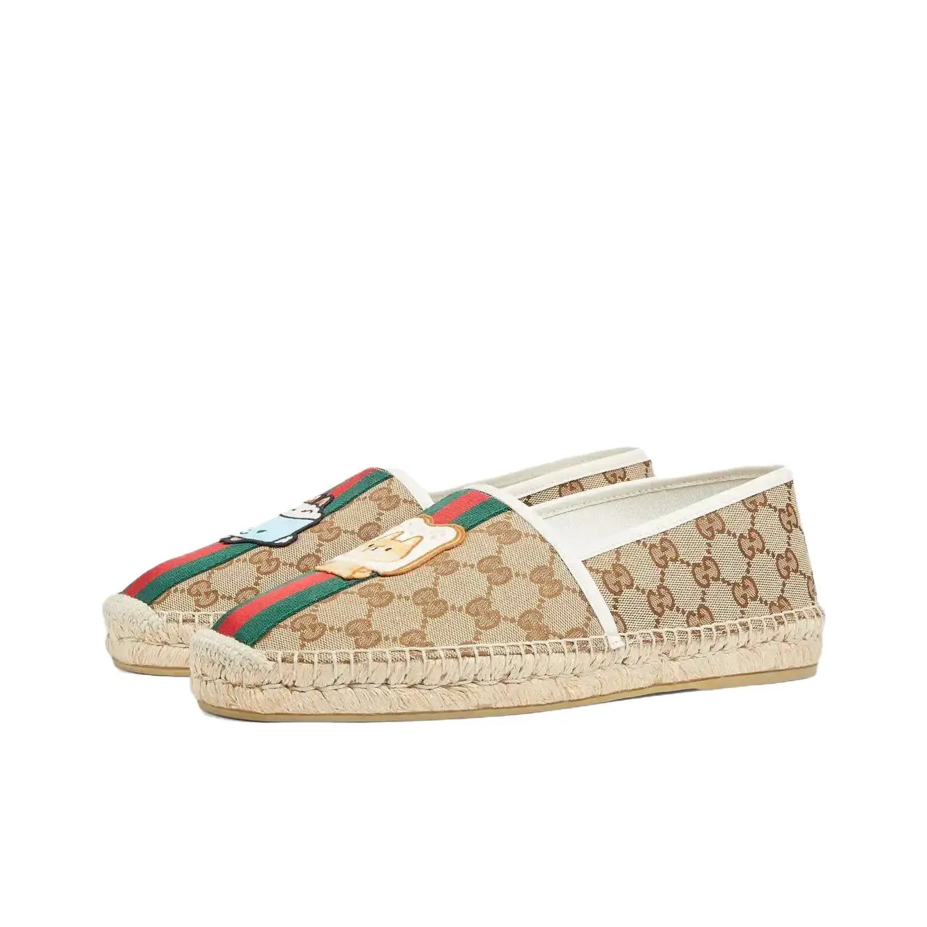 GUCCI Hemp Sole Shoes Men's Beige