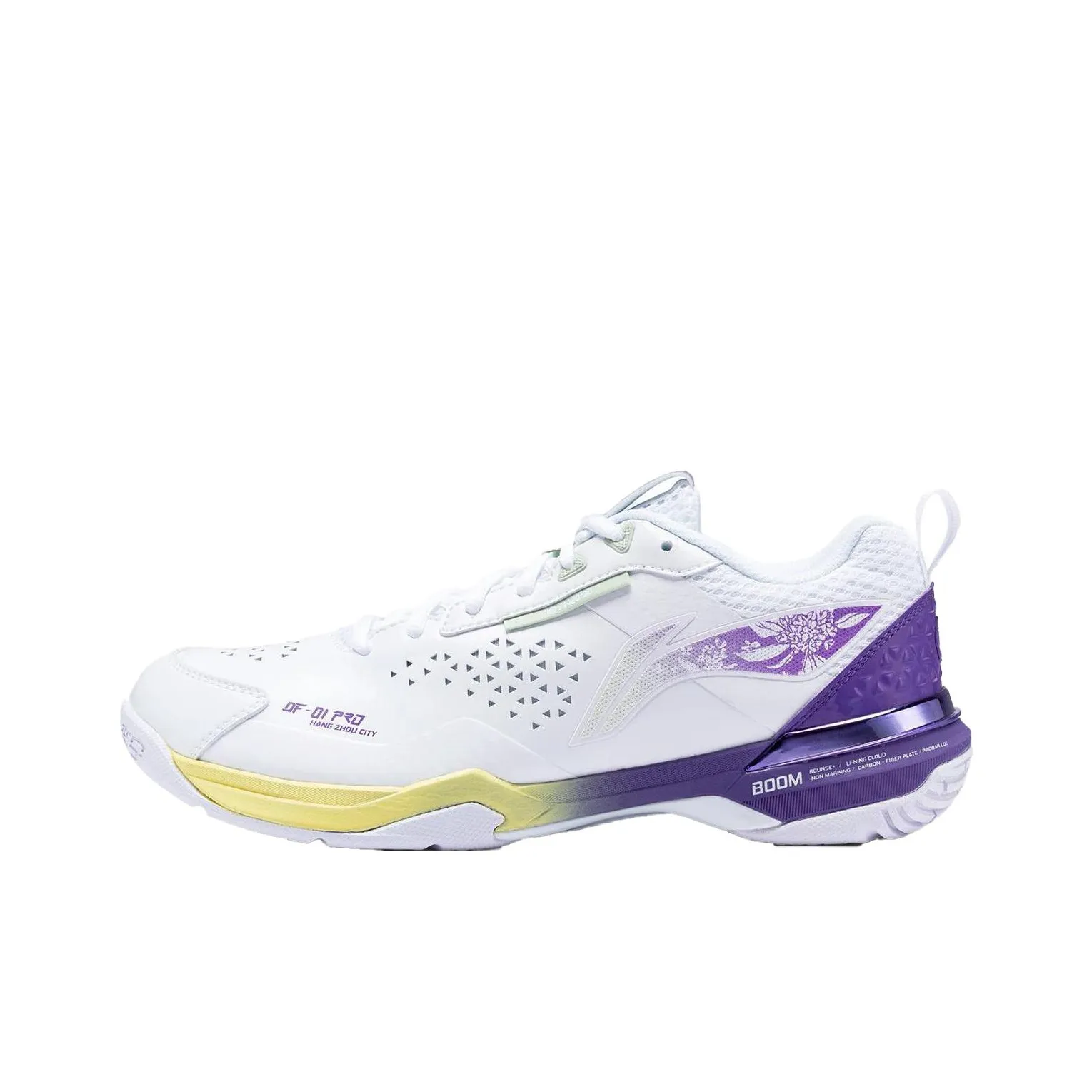 LiNing Blade Pro Cushioned Slip Resistant Abrasion Resistant Low Top Badminton Shoes Unisex White