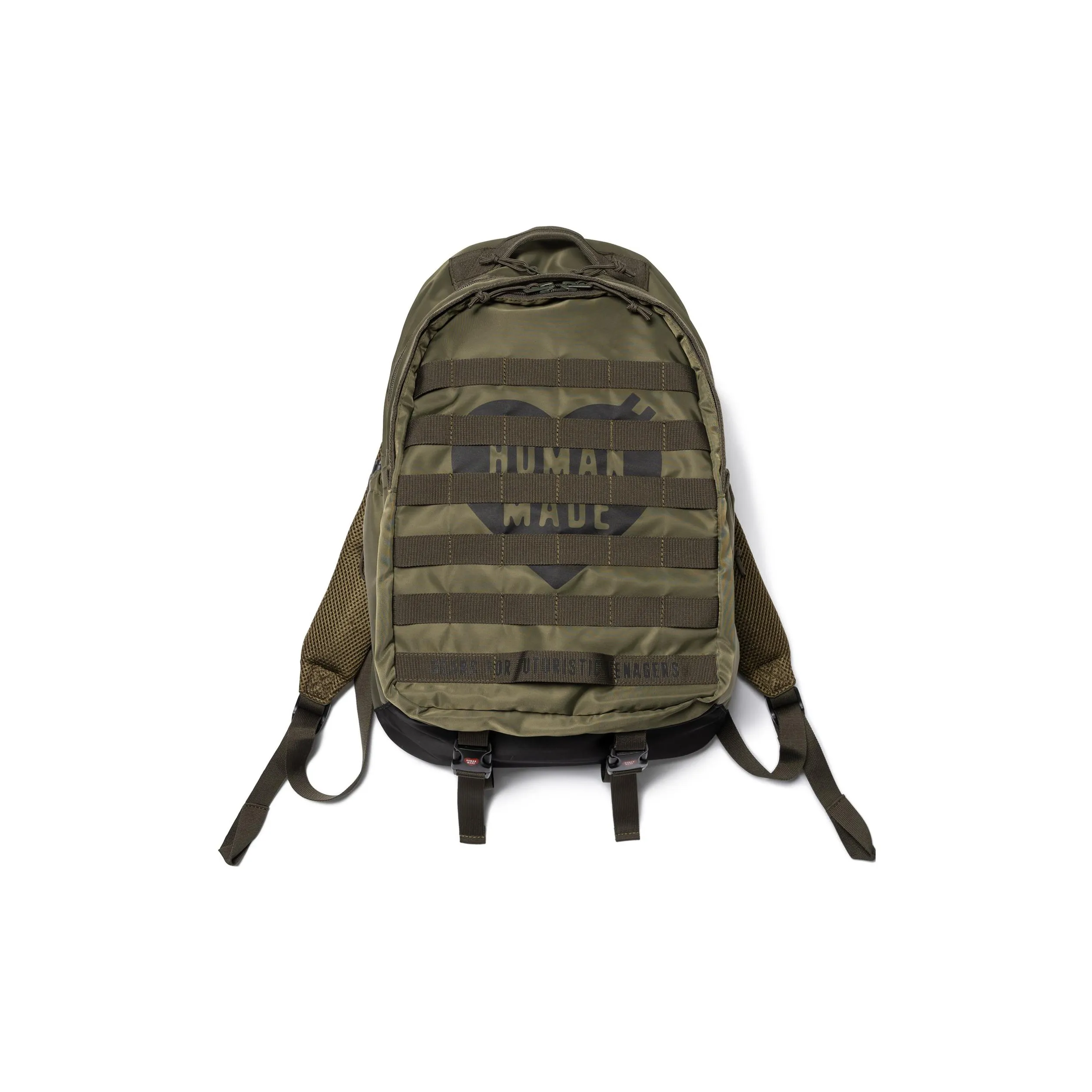 HUMAN MADE Nylon Backpack Regular Unisex Olive Green