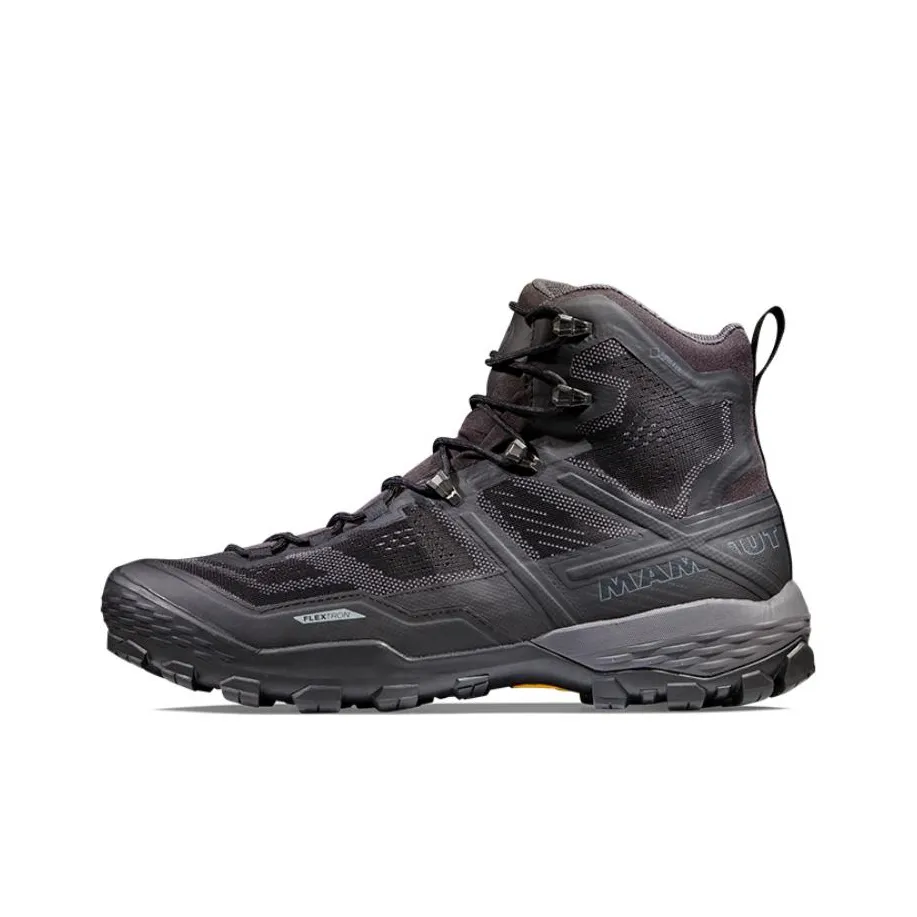 MAMMUT Ducan Waterproof And Breathable Mid Top Hiking/Trekking Shoes Men's Black