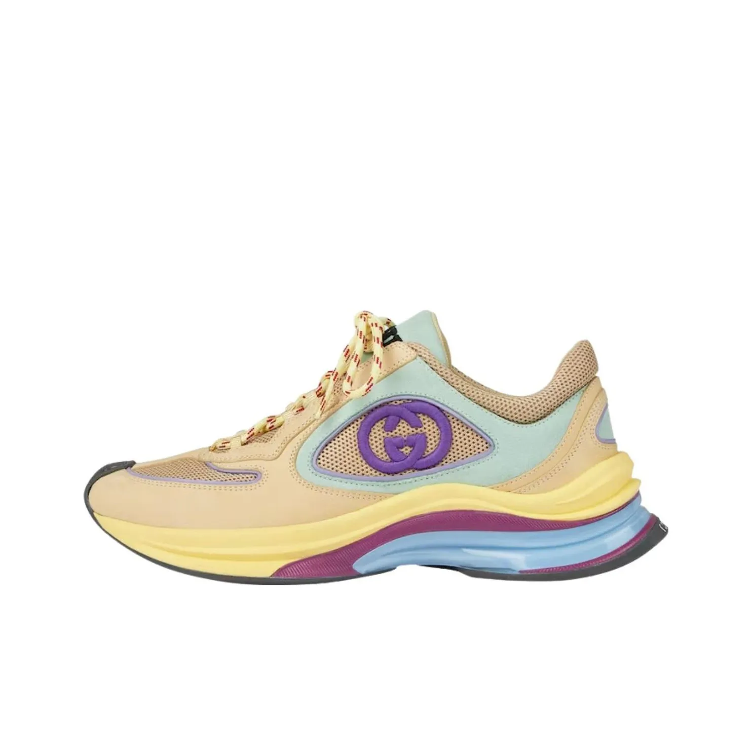 GUCCI RUN Low Top Casual Shoes Women's Yellow