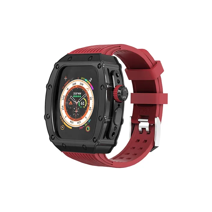 HUALIMEI Защитный чехол Apple Сплав Материал корпуса Часы 40 41 44 45 49 мм