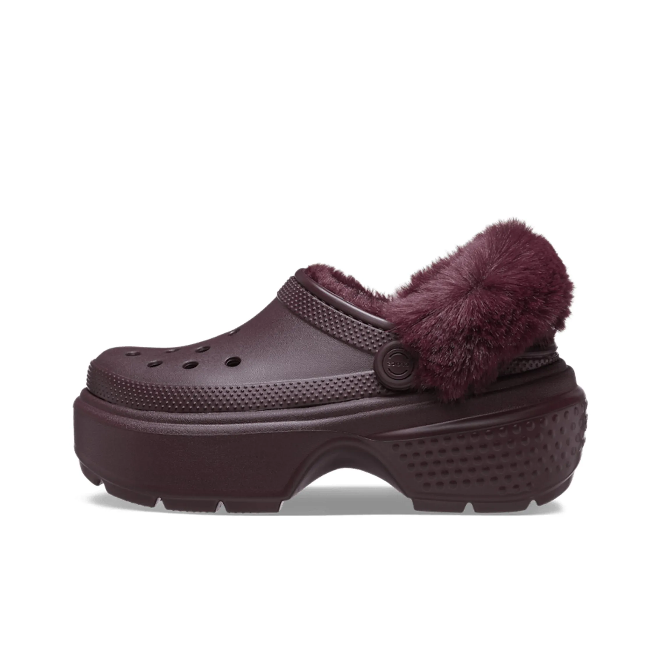 Crocs Stomp Lined Clogs 'Dark Cherry' Women's