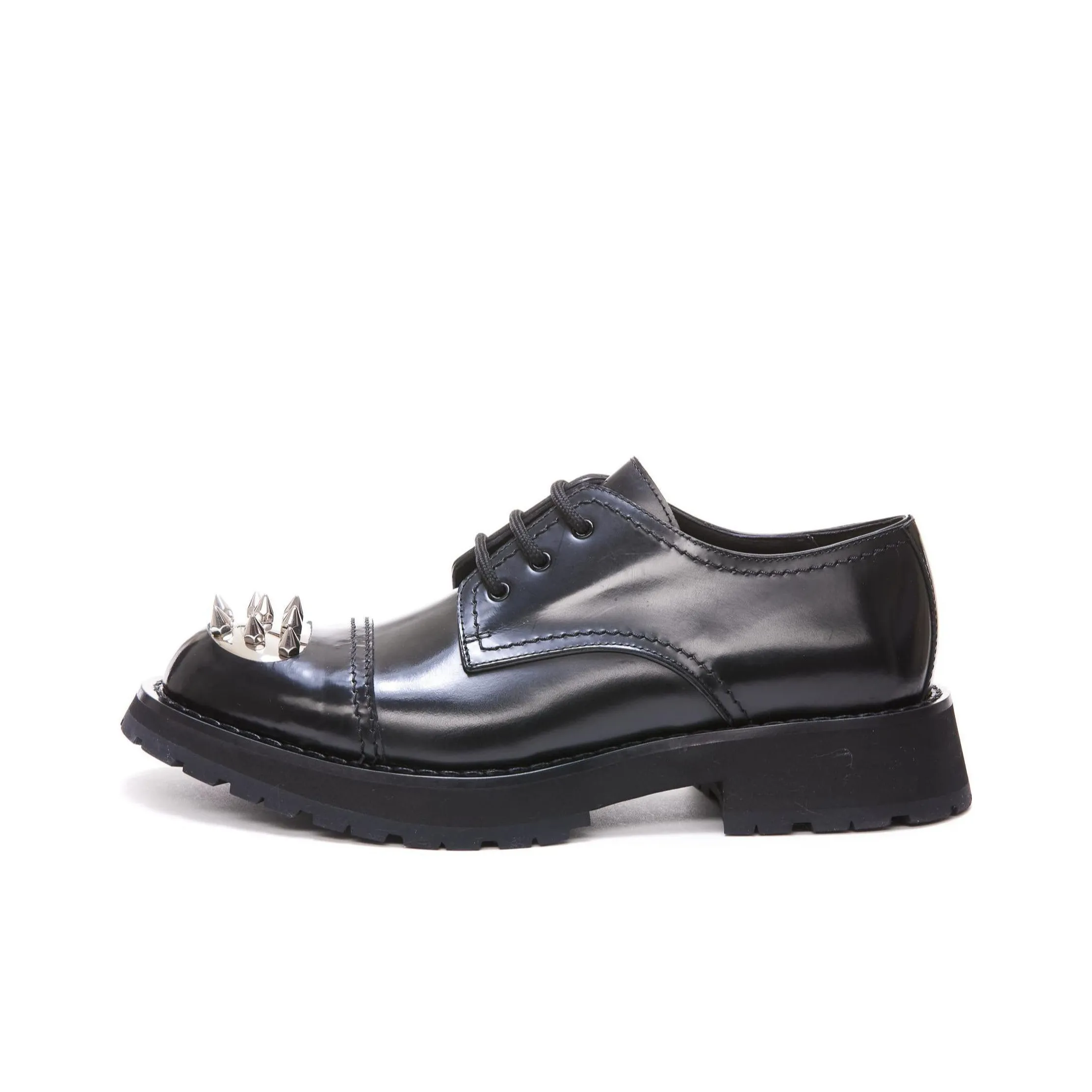 Alexander McQueen Monkstrap Lace Up Shoe Black