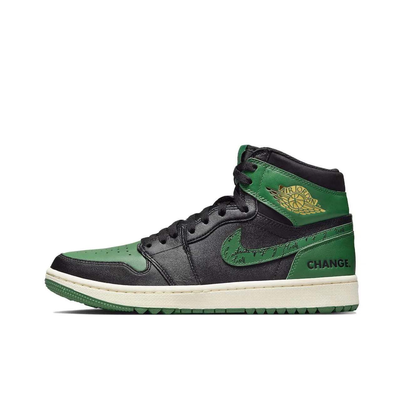 Jordan Air Jordan 1 Vintage Basketball Shoes Men High Top Green Black