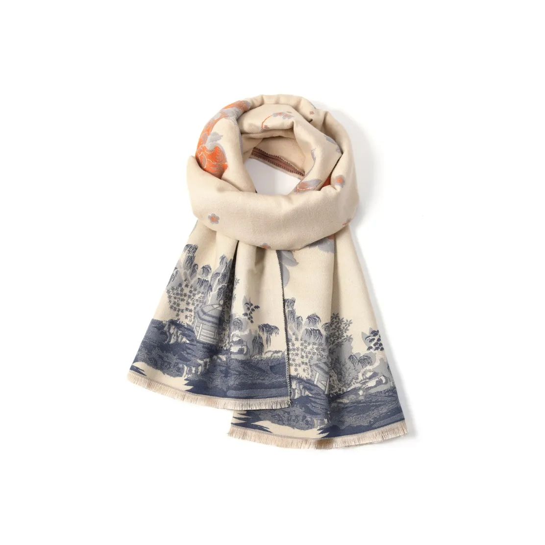 FREE RABBITⅡ Искусственный кашемир Вязаные шарфы Унисекс