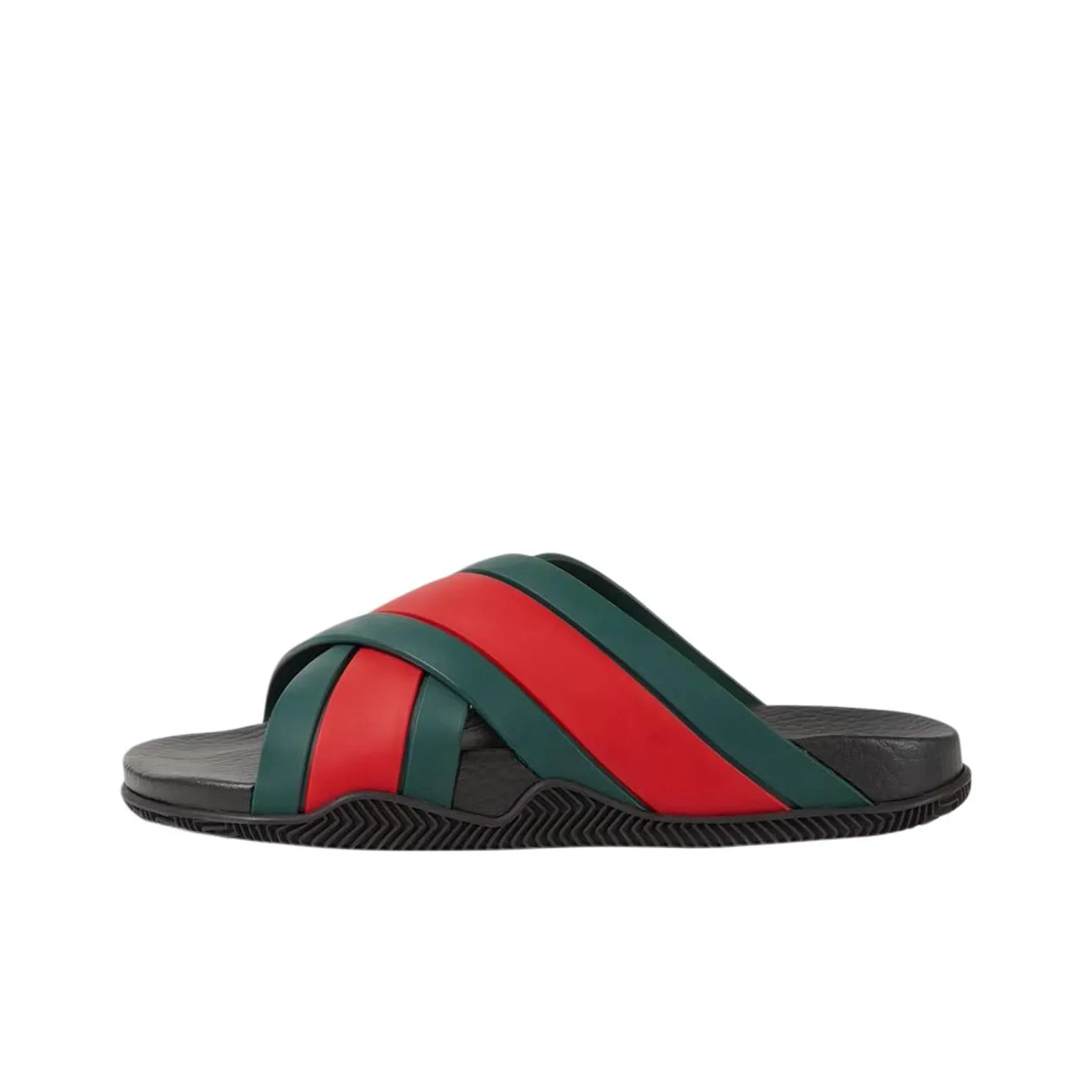 GUCCI Web Slide Black Rubber Women
s