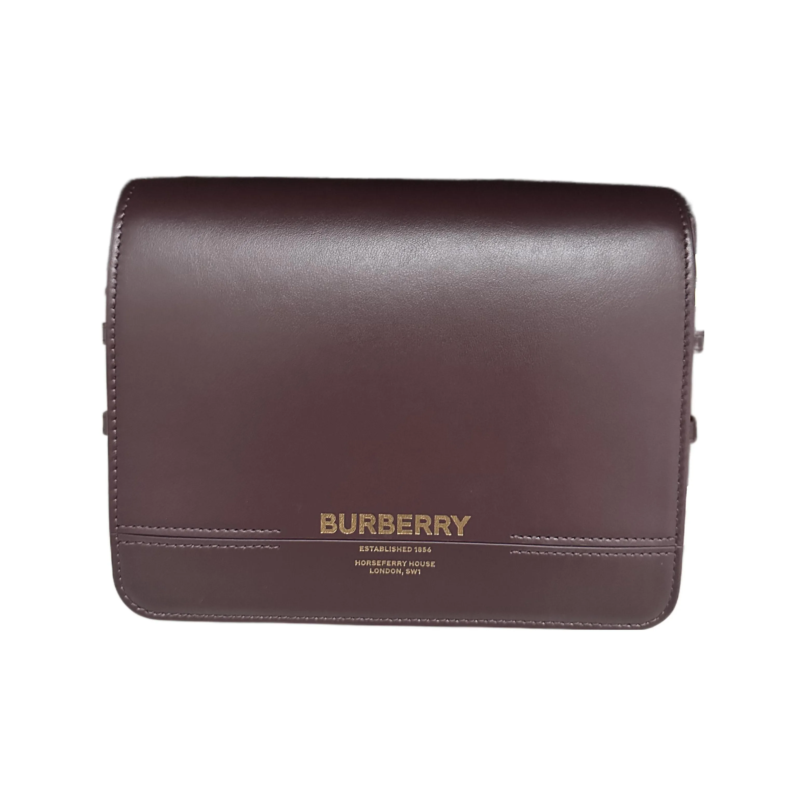 Burberry Calfskin Crossbody Bag Shoulder Bag Women's Burgundy