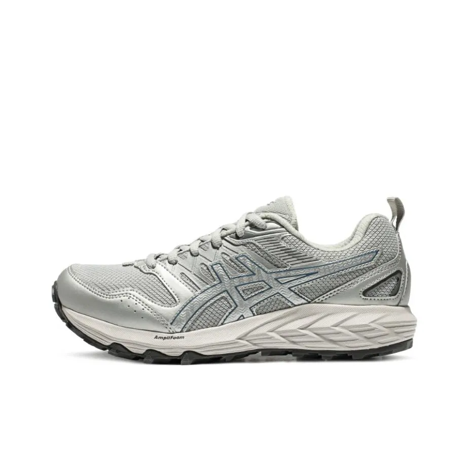 Asics Gel Sonoma Размер CN Отскок And Дышащий Низкий Топ Беговые кроссовки Женские Серебряный Серый