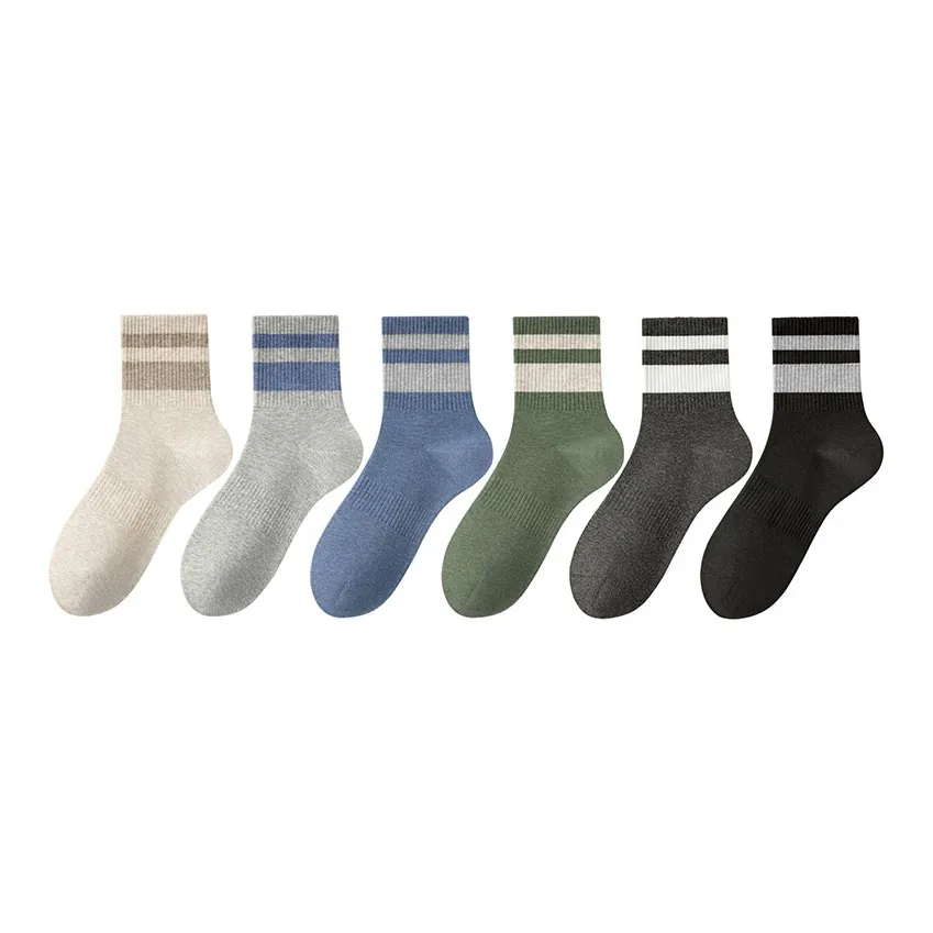 B&C.Room Mid Calf Socks Men's 6 Pack