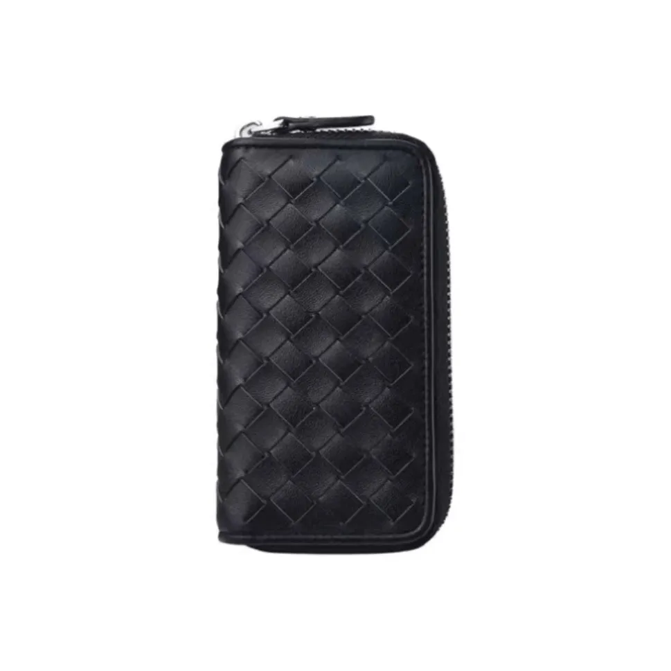 Hush Puppies Cow Leather Key Pouch Trumpets Men's Black