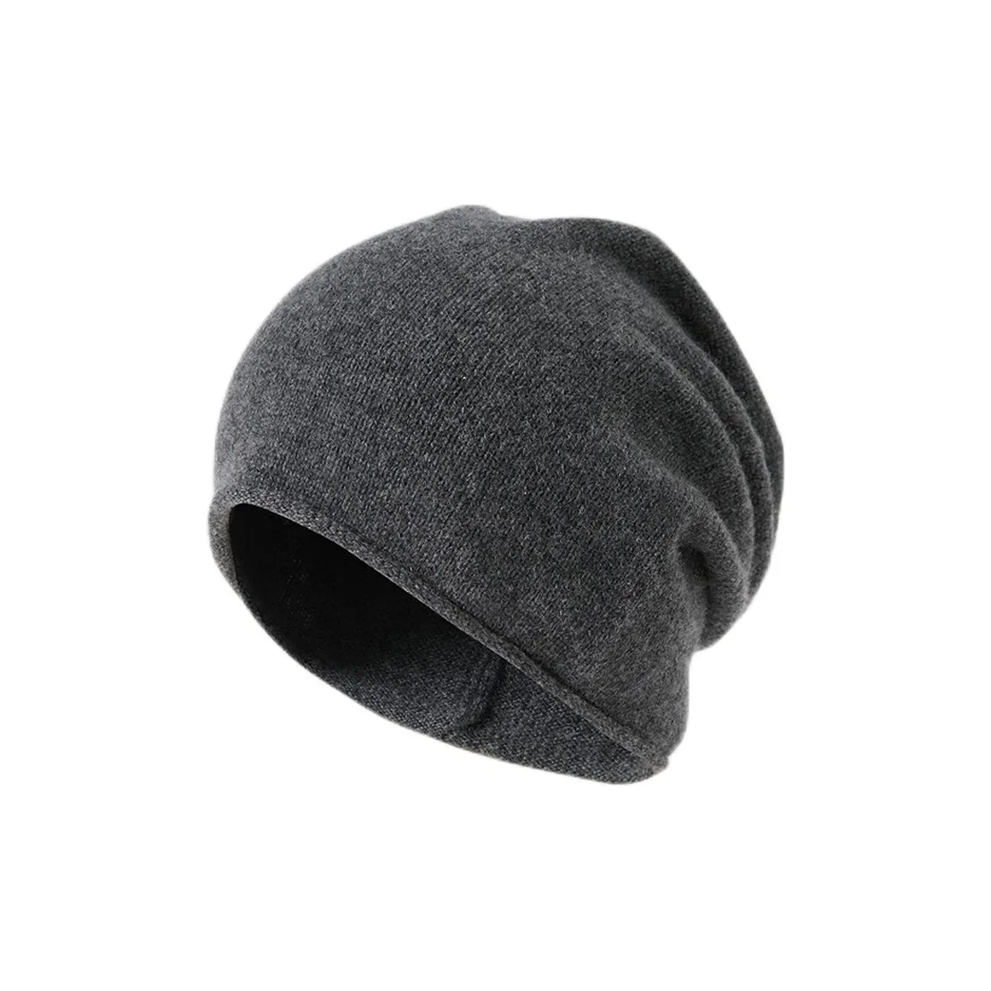 JIUMU Cashmere Beanie Pile Up Hat Beanie Men's