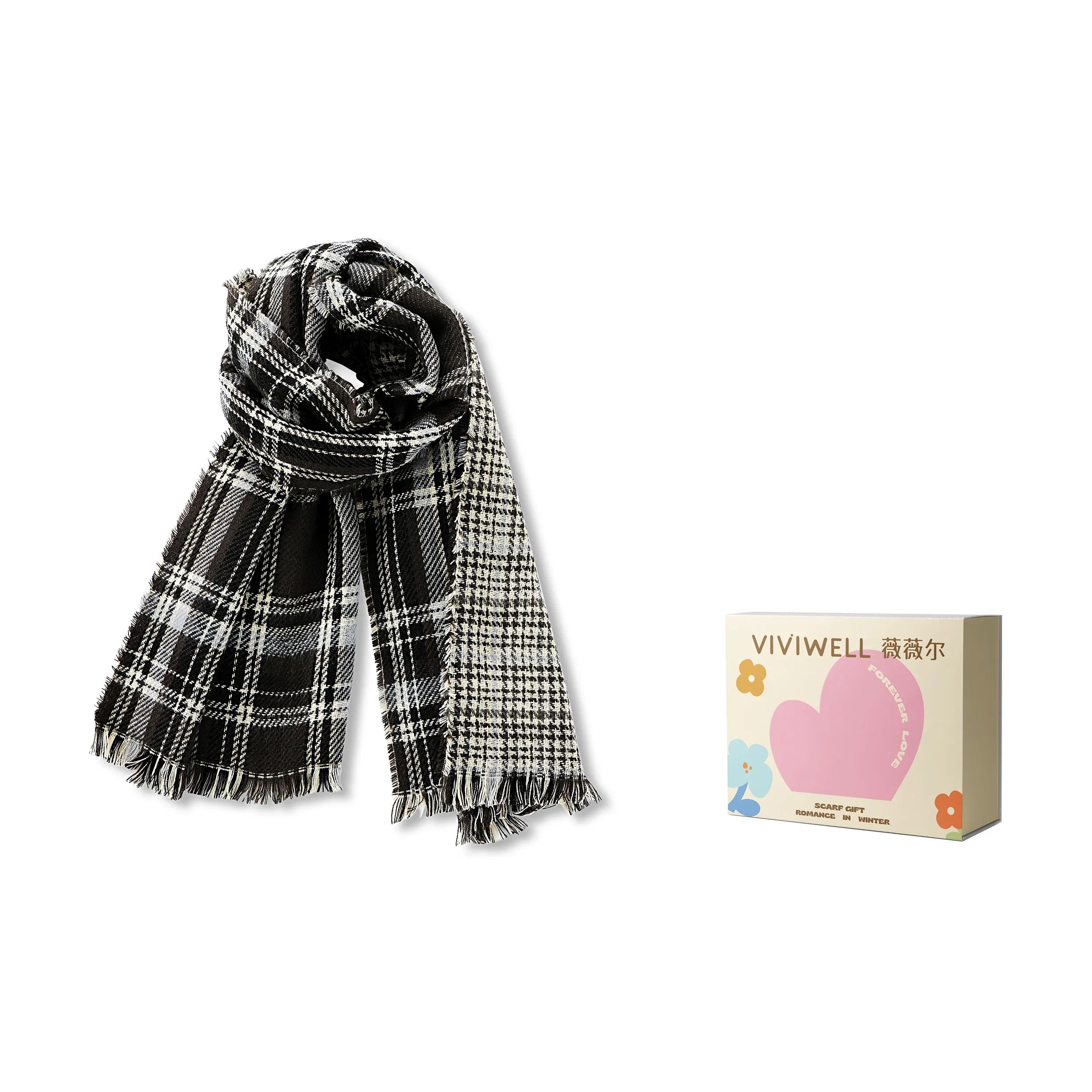 VIVIWELL Knit Scarves Unisex
