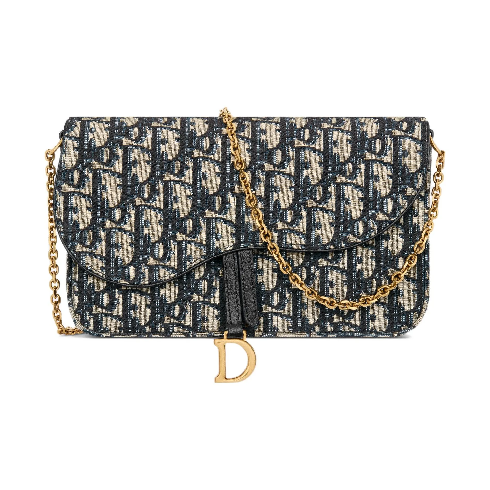 DIOR Fabric Clutch Regular Women's Blue