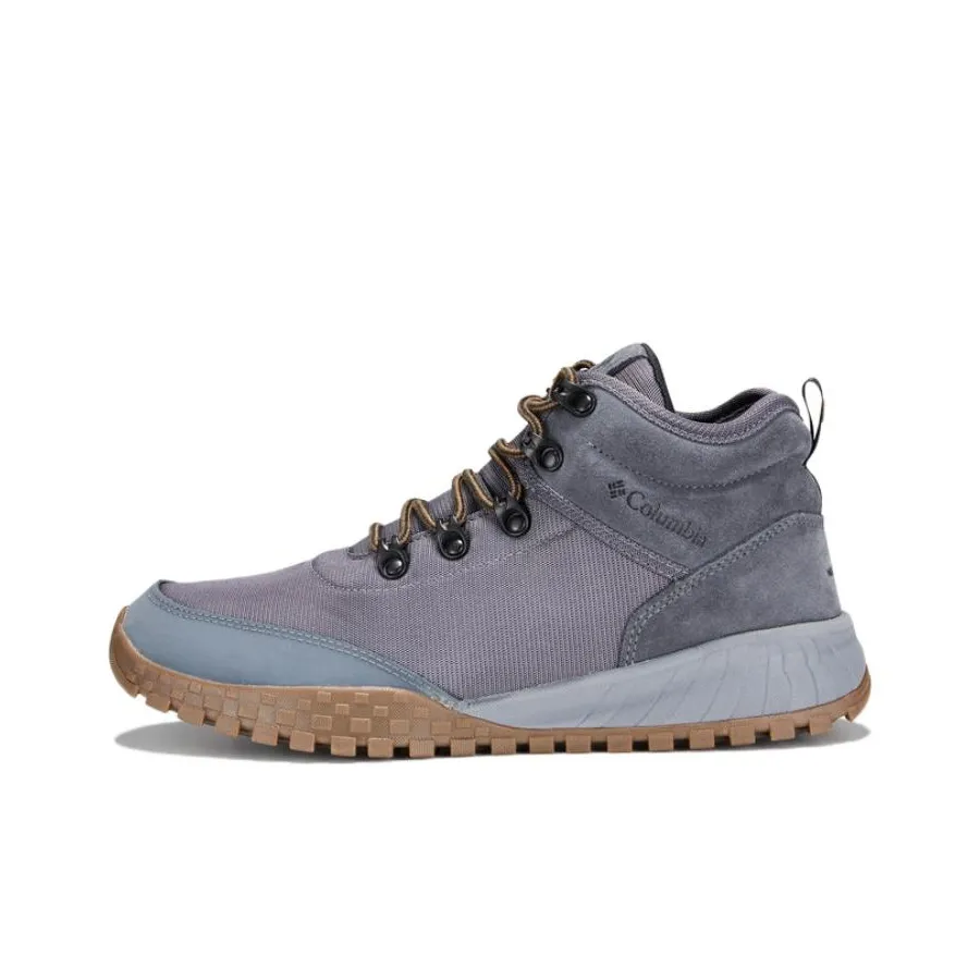 Columbia Waterproof And Wear resistant Short Snow Boots Men's Gray