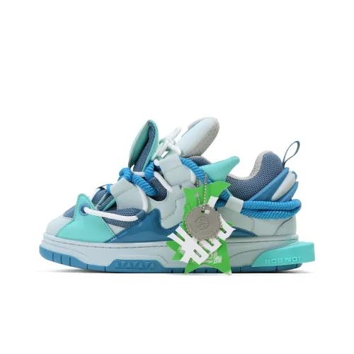 ADCDAVINCI Whale Series Кроссовки для скейтбординга Low Top Синие с Белым Lettering Унисекс