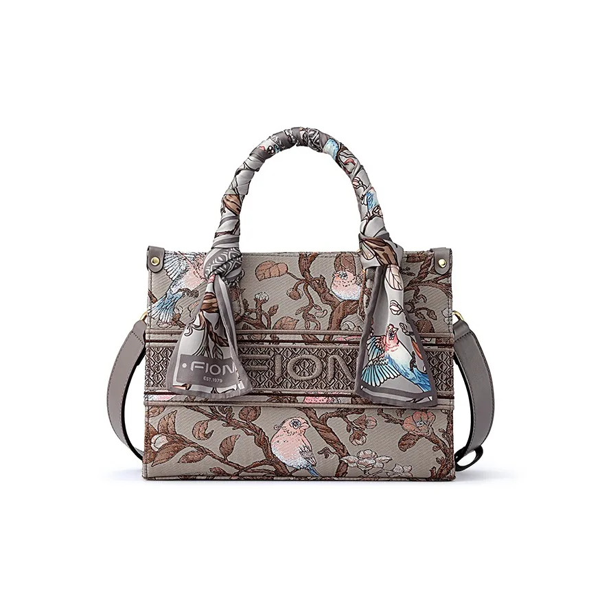 FION Fabric Tote Bag, Shopping Bag, Shoulder Bag, Crossbody Bag, Handbag Women's Multicolor