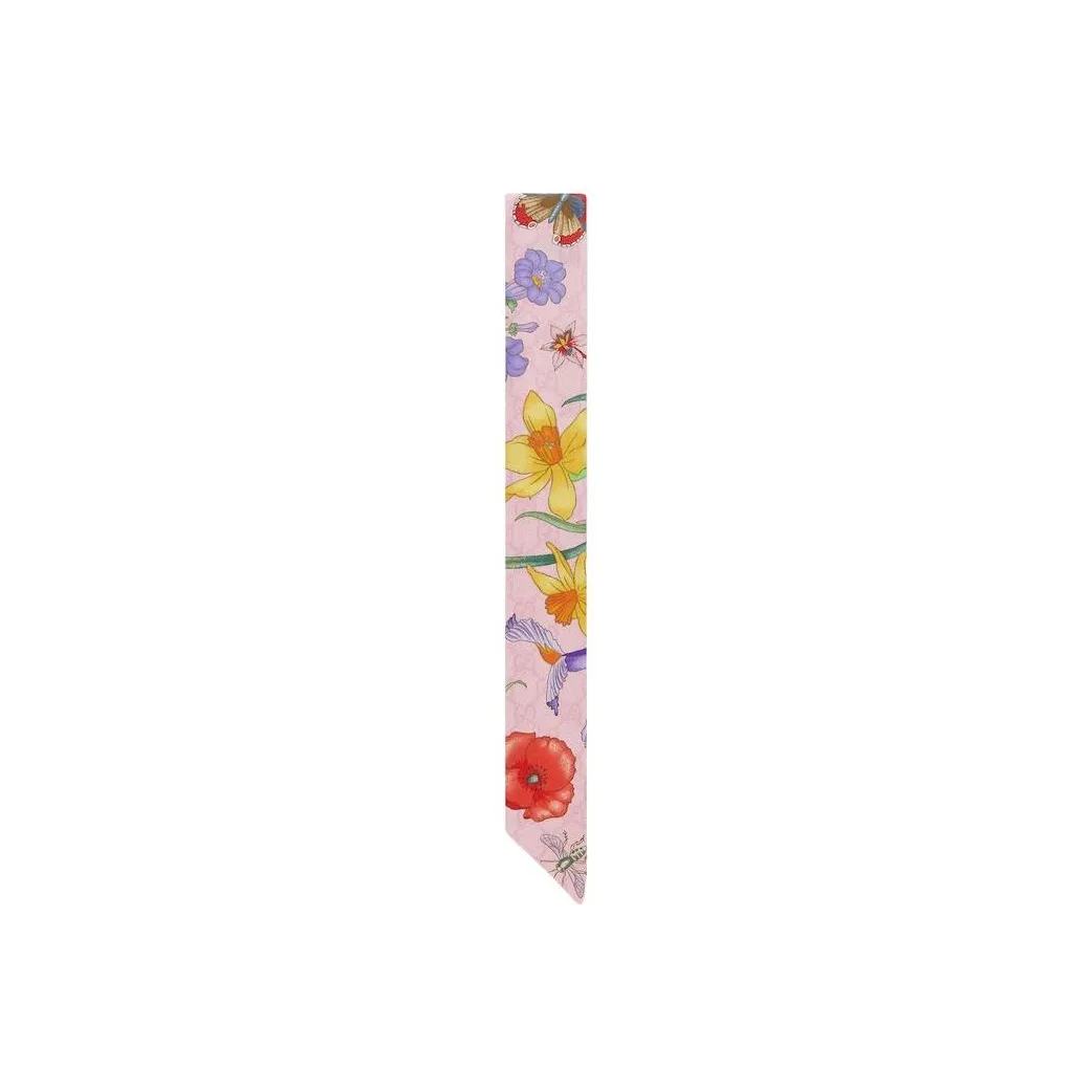 GUCCI Silk Scarves Women's Pink