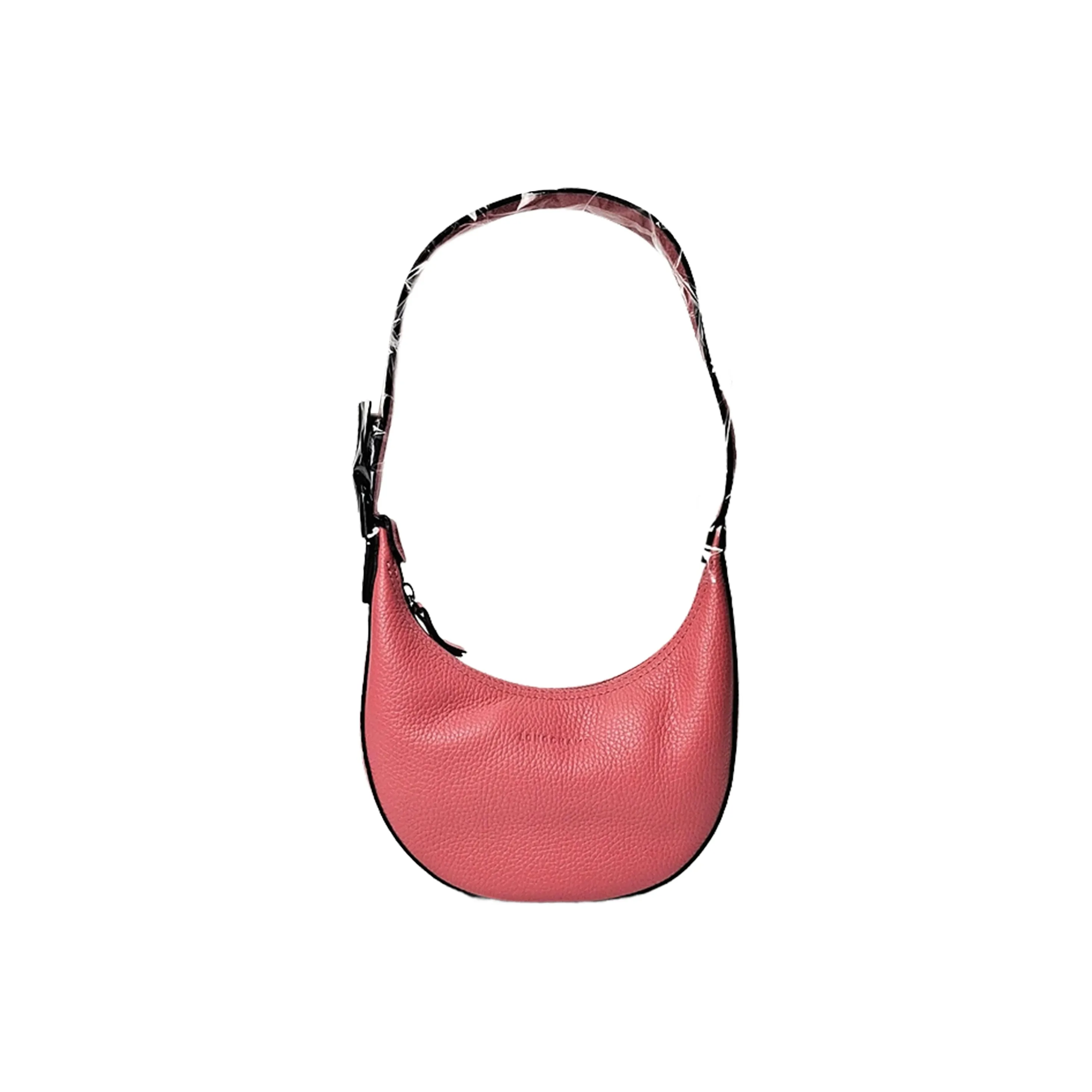 LONGCHAMP Roseau Essential Коровья кожа Полумесяц Сумка Сумка через плечо Женская Гранат Красный