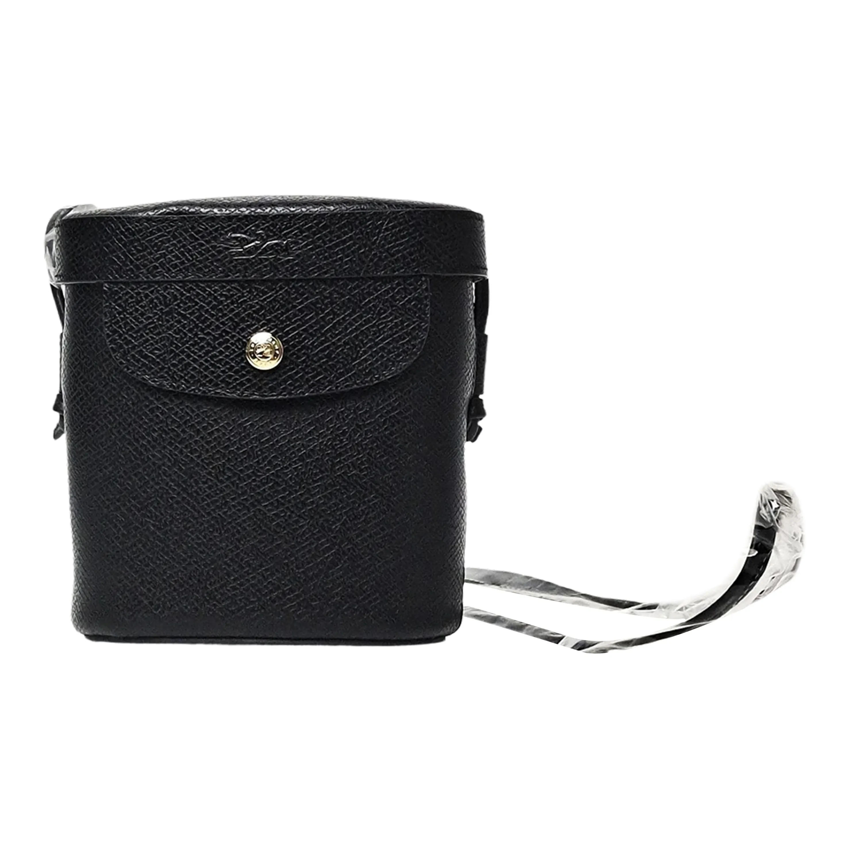 LONGCHAMP Cow Leather Bucket Bag, Shoulder Bag, Crossbody Bag Mini Women's Black