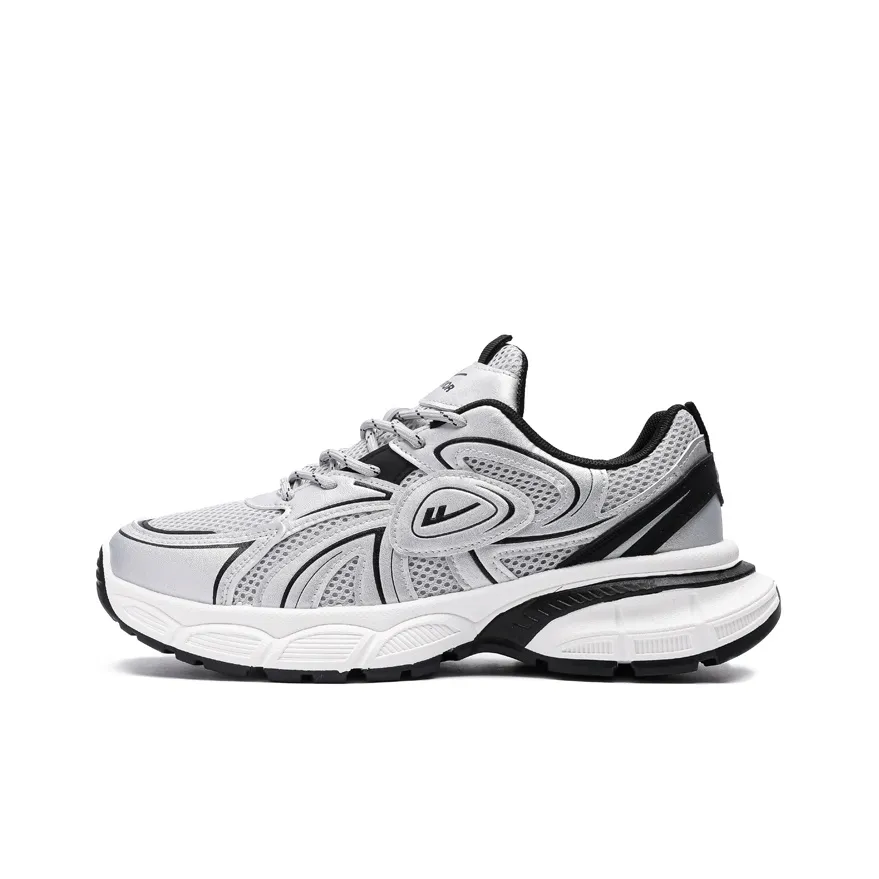 Warrior Abrasion Resistant Low Top Chunky Sneakers Unisex Silver